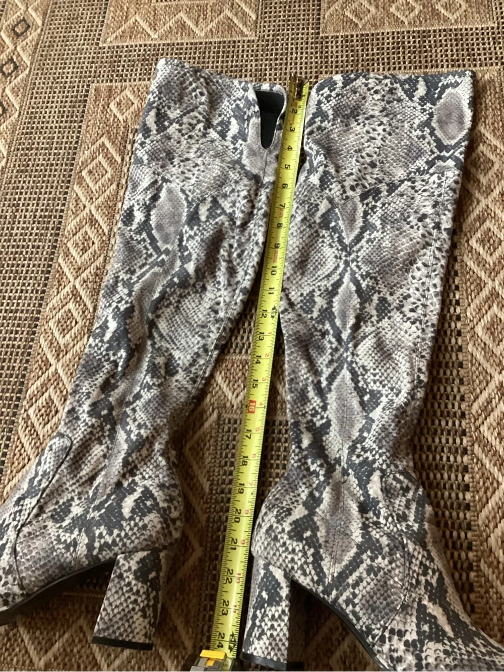 MARC FISHER Snakeskin Over the Knee Boots Size 10